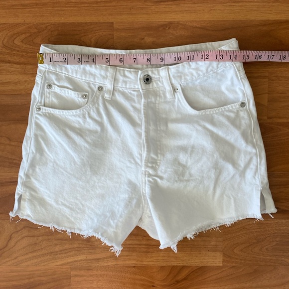 ❤️ Mango White Cotton Shorts Size 4 EUR 36 NWOT - Picture 11 of 14